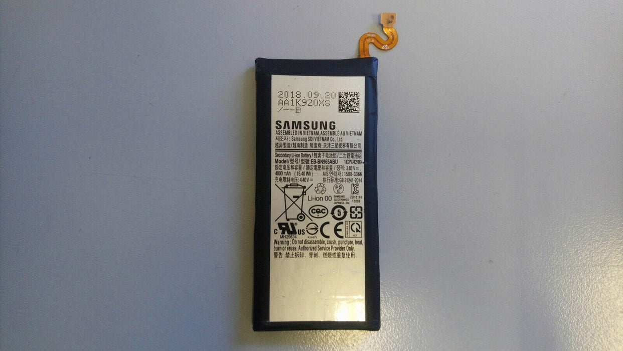 Samsung Used Battery  4000mAh 3.85v 15.40Wh For Galaxy Note9 EB-BN965ABU