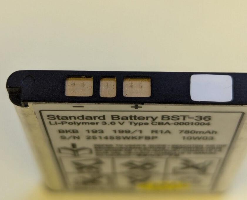 FOR SONY BST-36 BATTERY FOR J200 K310 K510 T280 W200