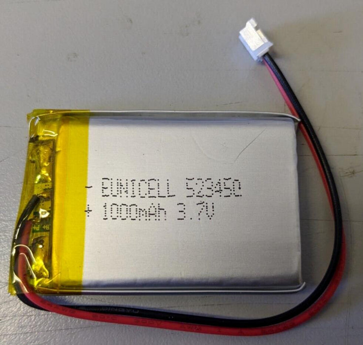 Eunicell 523450 1000mah 3.7v Battery for MP3, GPS etc USED