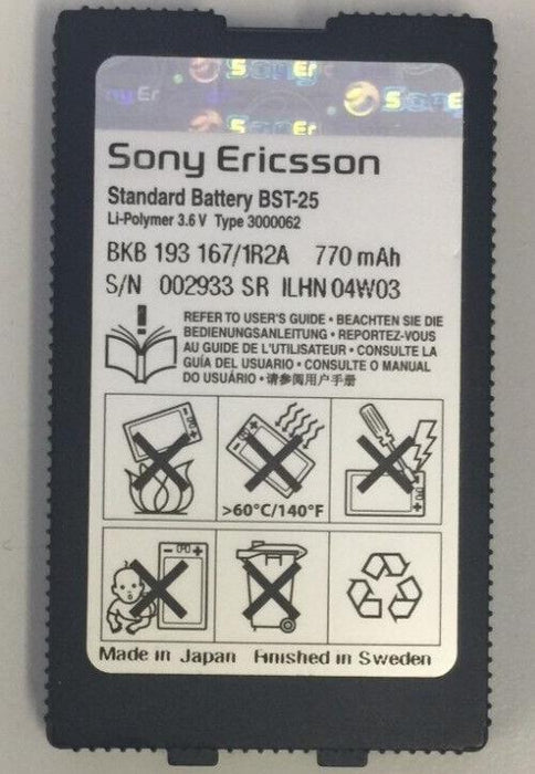 Original Battery SONY BST-25 SONY ERICSSON * T610 T630 T608 T616 T606 T618 T628