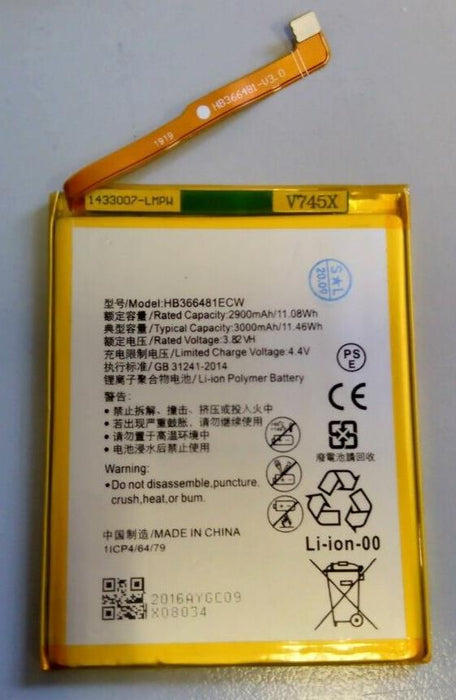 Replacement Battery For Huawei HB366481ECW 2900mAh Battery for P9, P9 Lite