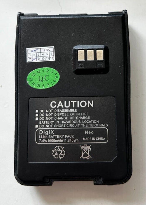 Genuine DigiX Neo Radio Walkie Talkie Spare Replacement Battery Used