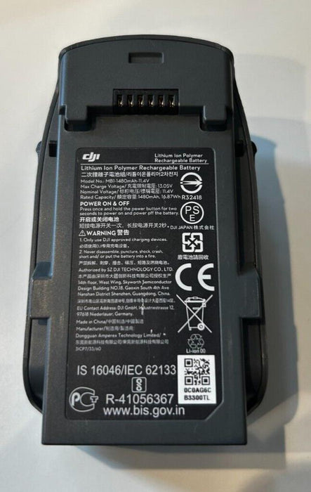 DJi Spark Genuine Lithium ion Polymer 3s Battery 0 Charge MB1-1480MaH 13.5V
