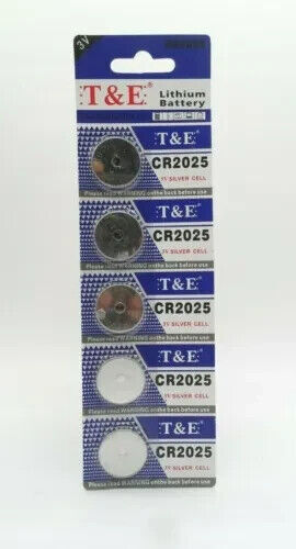 10 X CR2025 Battery Lithium 3V Cell Batteries T&E Watch Calculator