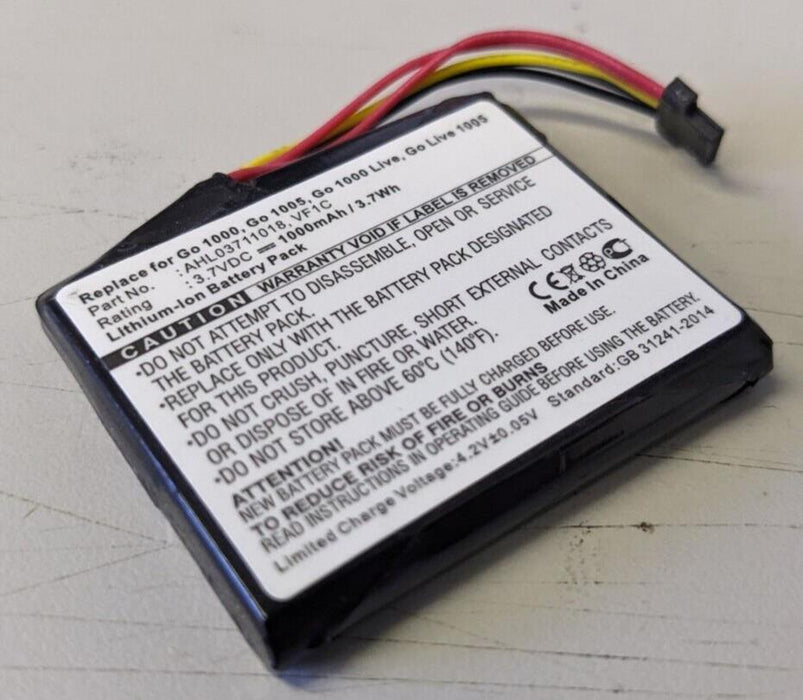 Replacement VF1C Battery 1100mAh for TomTom Go 1000 NEW