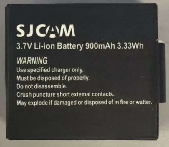 SJCAM SJ4000 SJ5000 M10 Li-ion Camera Battery 3.7V - 900mAh