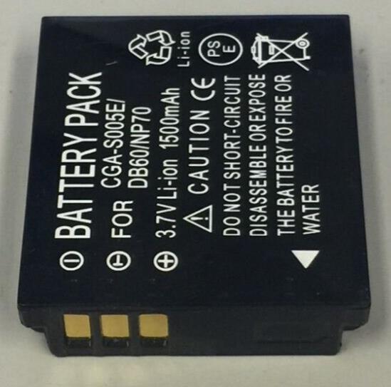 Battery for Panasonic CGA-S005 DMW-BCC12 CGA-S005E/1B CGA-S005E 1500mAh