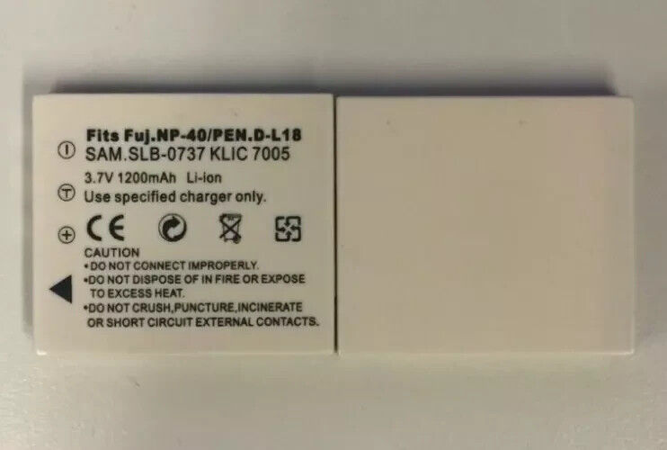 Replacement Battery for Fujifilm NP-40 1200mAh