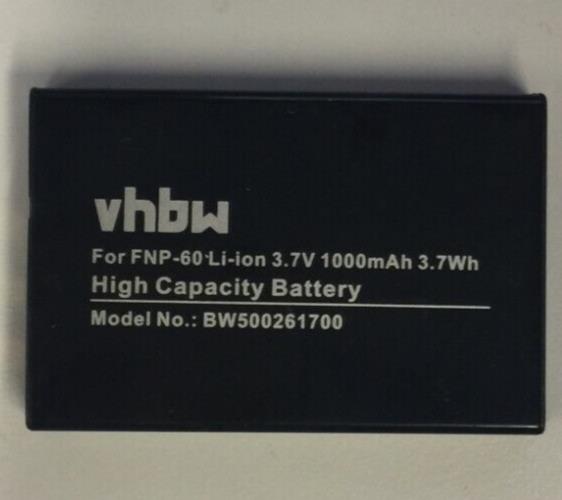Battery Replacement for Fujifilm NP-60 Battery 1000mAh