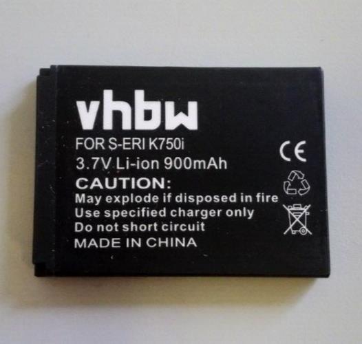 VHBW Replacement Battery for Sony-Ericsson K750i 3,7V 900mAh/2,4Wh Li-Ion