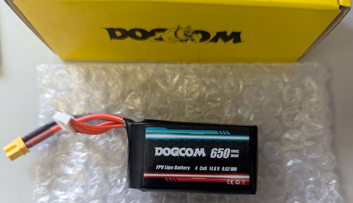 Dogcom 650 10c Mah FPV Lipo Battery 14.8v