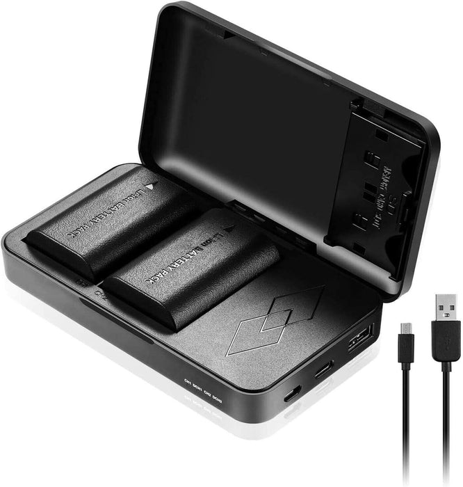 JYJZPB A6000 NP-FW50 Replacement Battery Charger Set for Sony A7 A7RII Camera