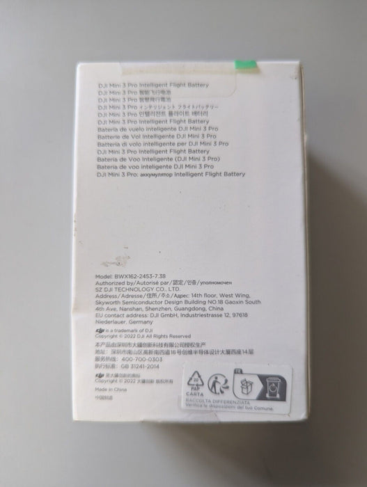 DJI Mini 3/Mini 3 Pro Series Intelligent Flight Battery (Sealed Box)