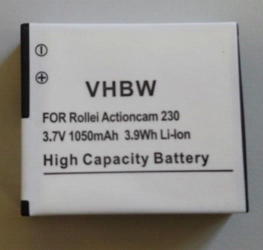 Battery for Rollei Actioncam 230, Actioncam 240 RL410B 3.7V RoHS (1050 mAh)