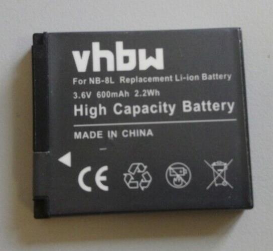 Replacement battery for Canon Powershot A2200 A3000 IS A3100 IS A3200 IS(NB-8L)