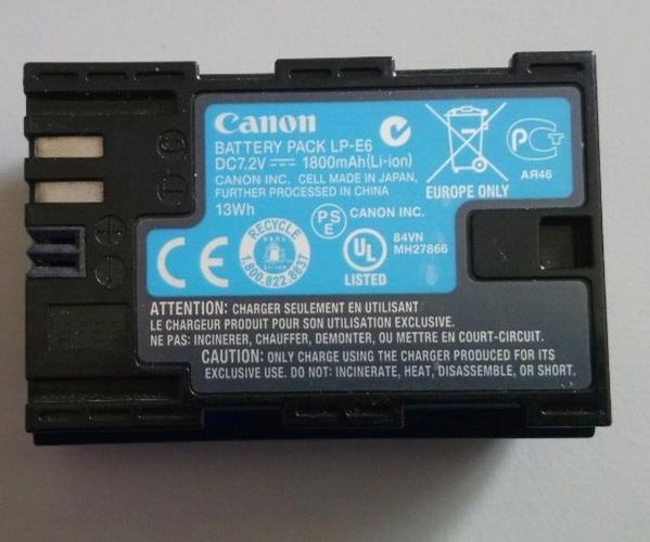 Canon LP-E6 Battery – Used, Good Condition