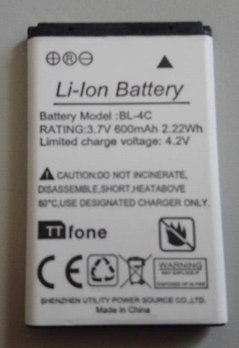 Replacement For Nokia BL-4C BL4C 600mAh BATTERY 6300 2650 2652 3500 5100 6100
