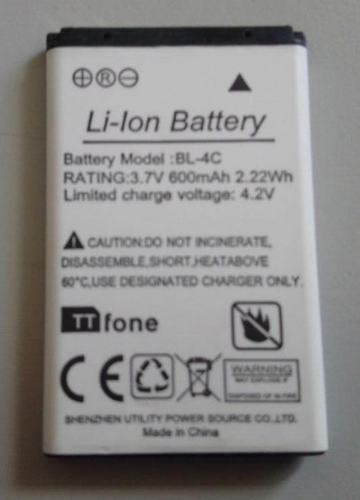 Replacement For Nokia BL-4C BL4C 600mAh BATTERY 6300 2650 2652 3500 5100 6100