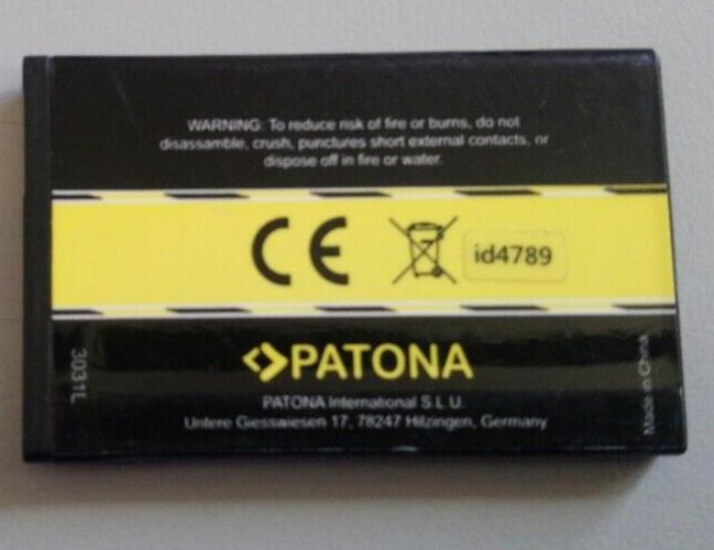Replacement For Nokia BL-4C Patona 1000mAh BATTERY 6300 2650 2652 3500 5100 6100