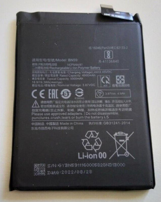 Replacement Battery BN59 (4900mAh) Compatible with Xiaomi Redmi Note 10 Note 10S