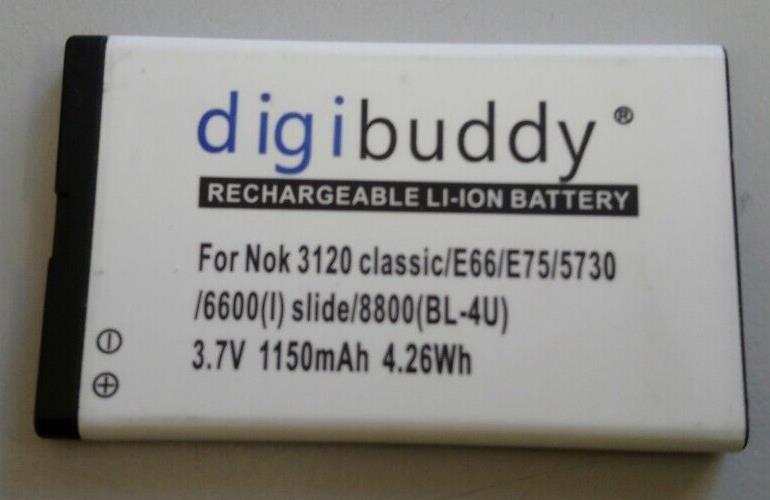 digibuddy For Nokia 3120 Replacement battery 1150mAh