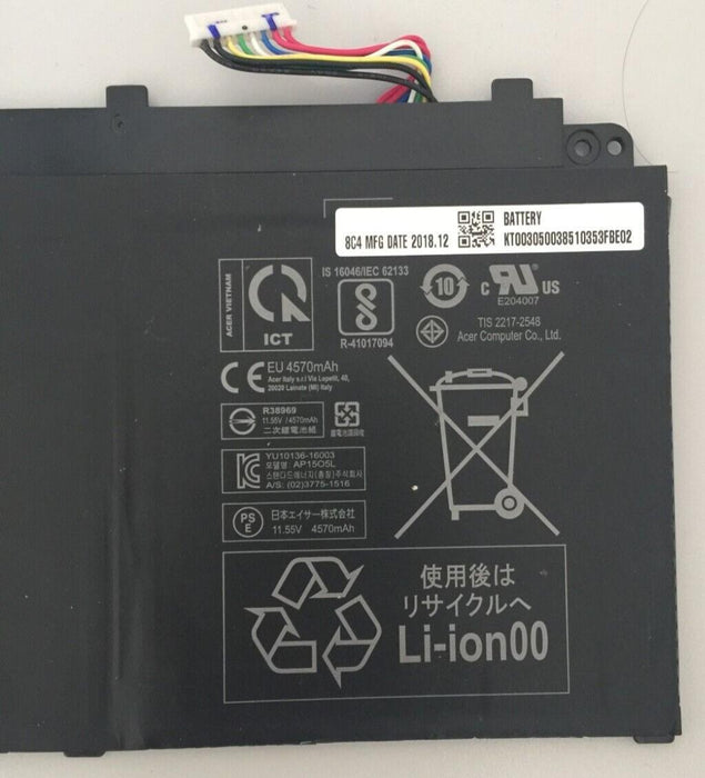 Battery AP1505L ACER Swift 1 SF114-32-N14Q Swift 5 SF514-51 SF515-51T