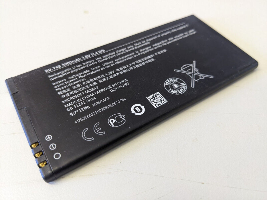 Genuine Nokia Microsoft BV-T4B 3000mAh Battery For Lumia 640XL 640 XL NEW