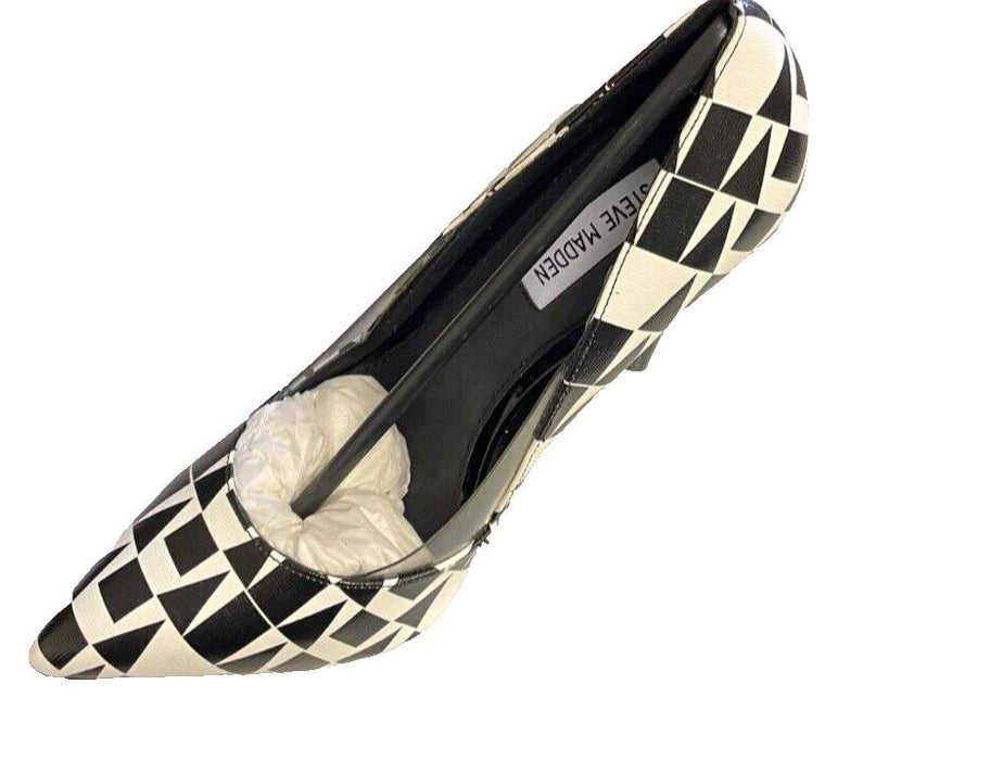 Steve Madden Stiletto 'Wileen' Black and White High Heels UK 7.5