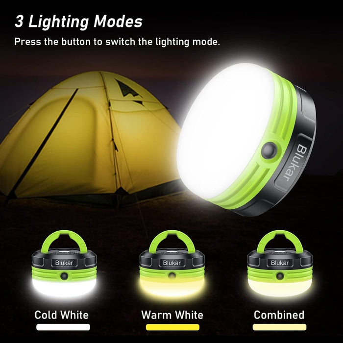 Camping Lantern, Blukar Camping Light LED Outdoor Lights, Tent Light Battery Po