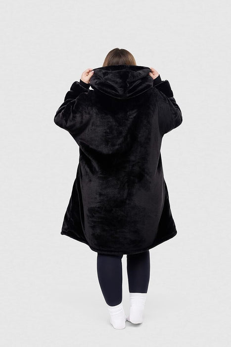 The Oodie Blanket Hoodie: Wearable Blanket - Black - Adult