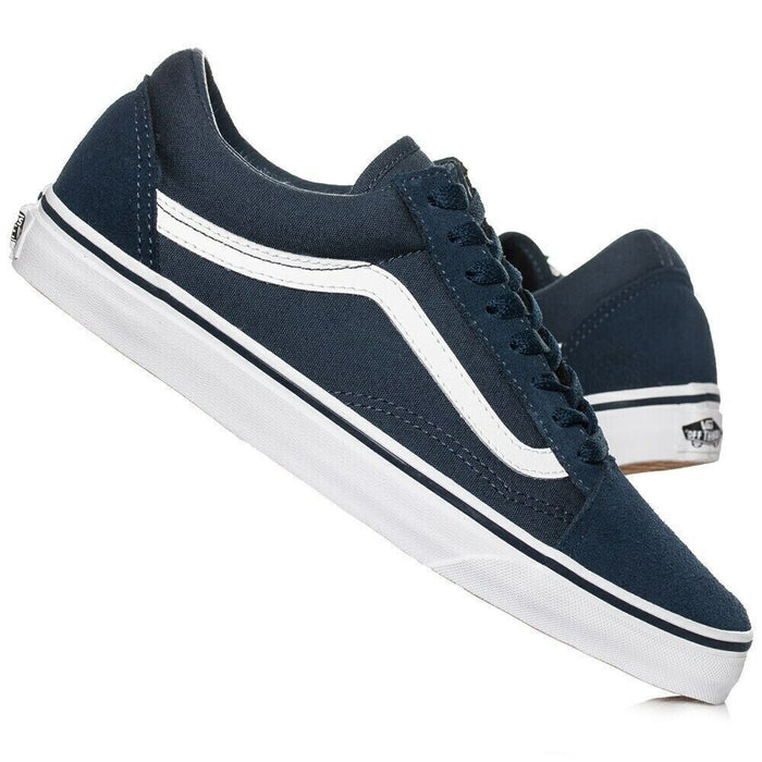 Vans 'Old Skool' Suede - Blue & White Trainers UK 8.5