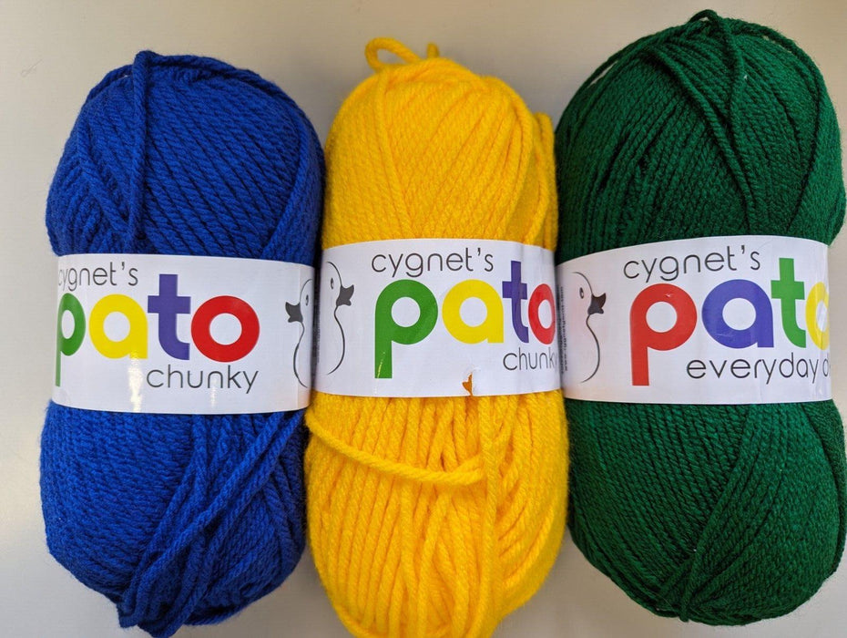 3x Cygnet Cygnet Chunky Acrylic Yarn 100g - Assorted Colours