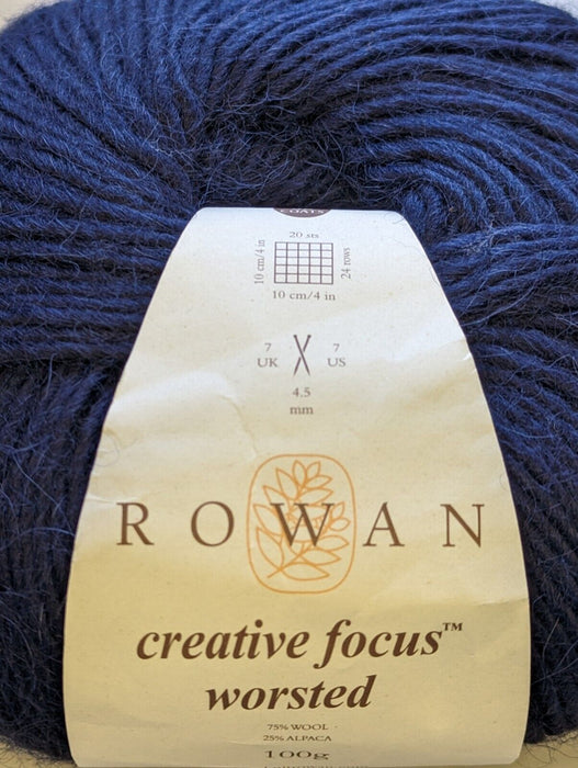 8x Rowan Creative Focus Worsted Ball 100g - Blue