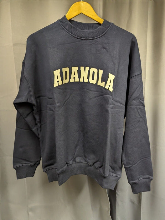 Adanola Varsity Oversized Sweatshirt - Navy Blue XS