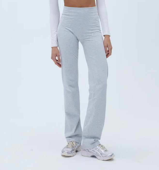 Adanola Cotton Yoga Pant - Grey Melange S