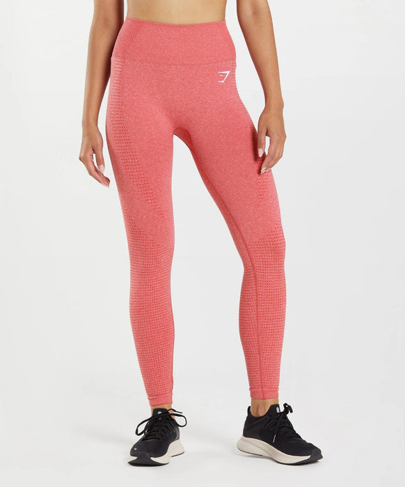 Gymshark Vital Seamless 2.0 Leggings - Chili Red Marl S