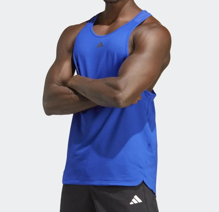 Adidas Hiit Hr Elv Sleeveless T-shirt - Blue XS