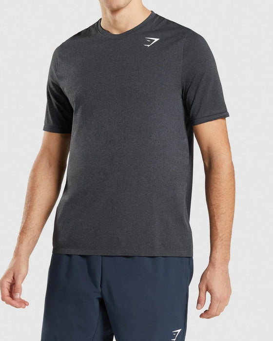 Gymshark Arrival Seamless T-Shirt - Black Marl S