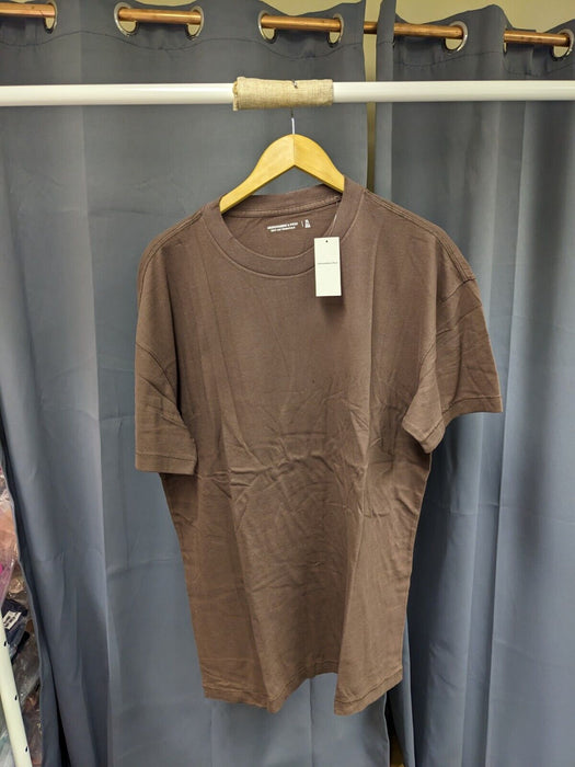 Abercrombie and Fitch Soft A&F Essentials T Shirt - Brown- X Large