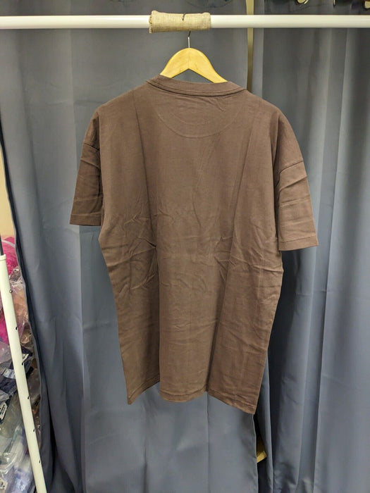 Abercrombie and Fitch Soft A&F Essentials T Shirt - Brown- X Large