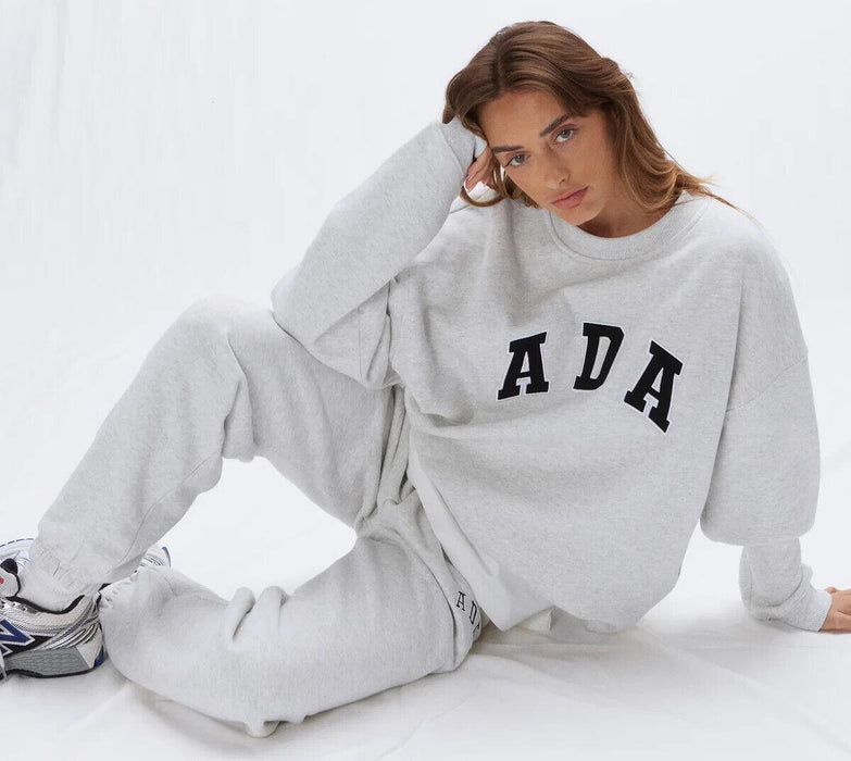 Adanola ADA Oversized Sweatshirt - Light Grey Melange Size Medium