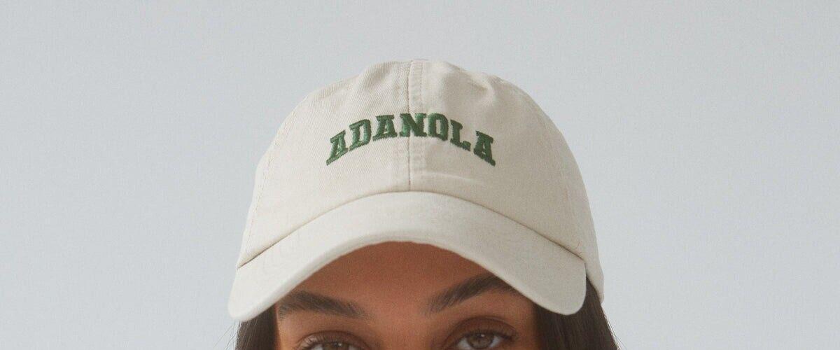 Adanola Varsity Cap - Cream/Green One Size