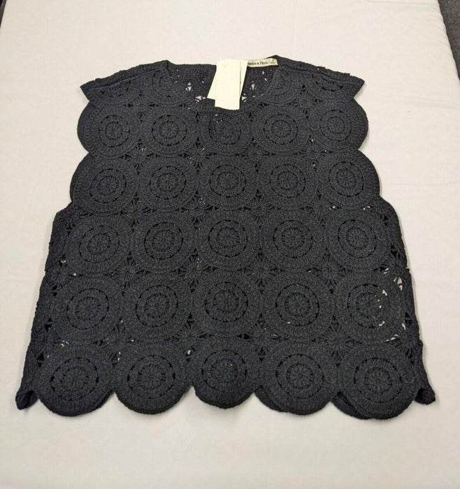 Abercrombie & Fitch Knitted Sleeveless Top Black Size Small