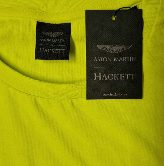 Hackett London Aston Martin T Shirt - Yellow Medium