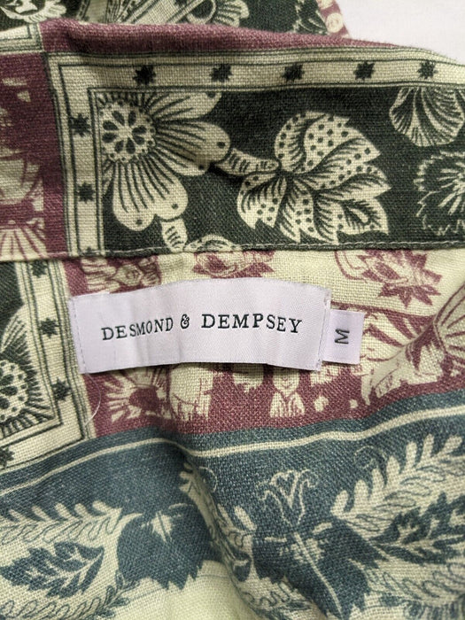 Desmond & Dempsey Floral Shirt Multicoloured Size Medium