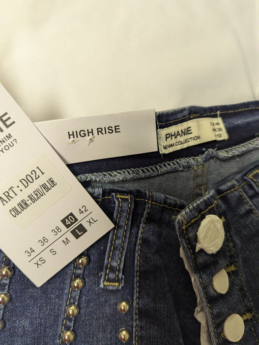 PHANIE Blue Jeans - High Rise - UK12L