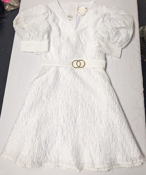 Forever Unique White Dress - UK8