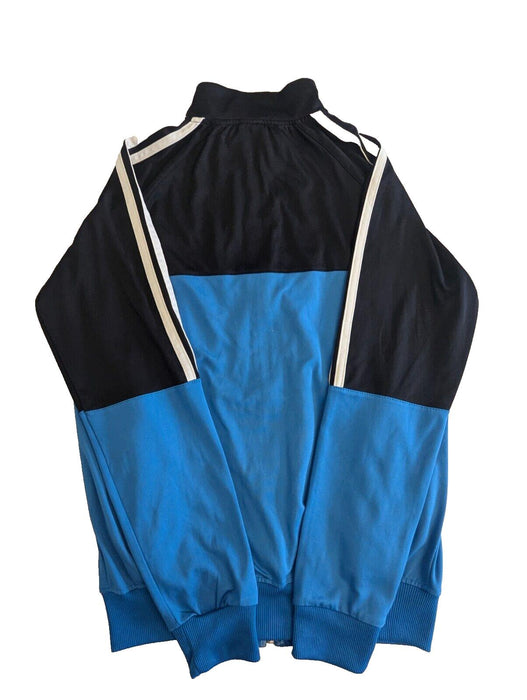 Adidas Original Mens Firebird Track Jacket Large Black/Blue