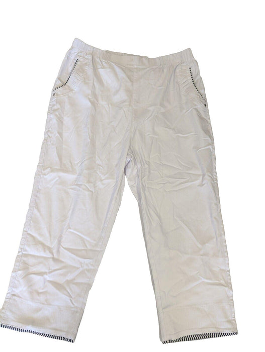 Womans White Trousers Size 24