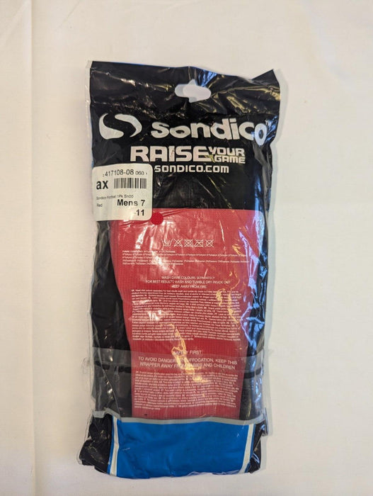 Sondico Red Football Socks UK 7-11 With Small Slazanger Bag